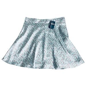 Hollister Blue Floral Skater Skirt Fairycore Whimsy NWT Womens S